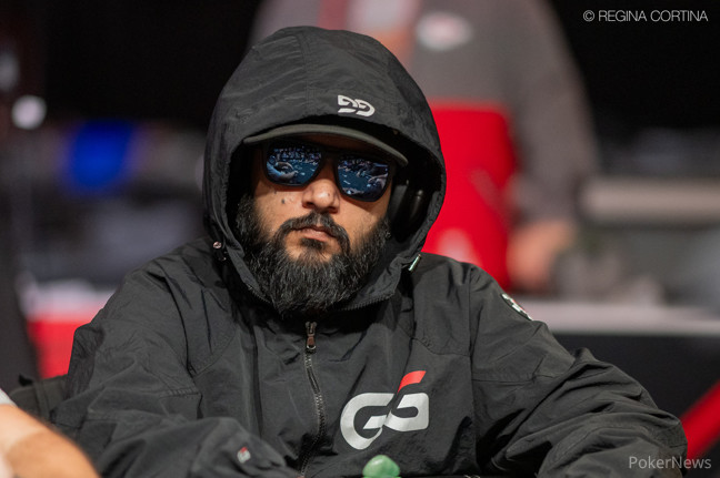 Akshat "Danny" Bajaj during play in Event #68 where he bagged his biggest-ever cash with 6th place