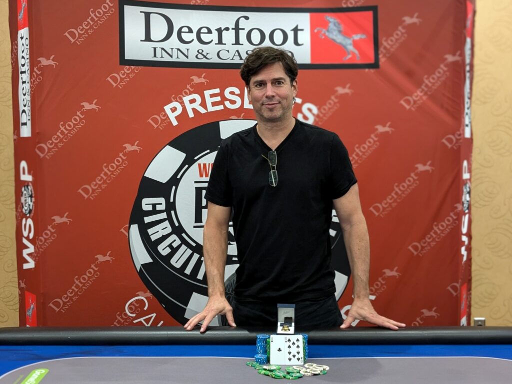 David Labchuk won his third ring in the opening Big 330 Stack game