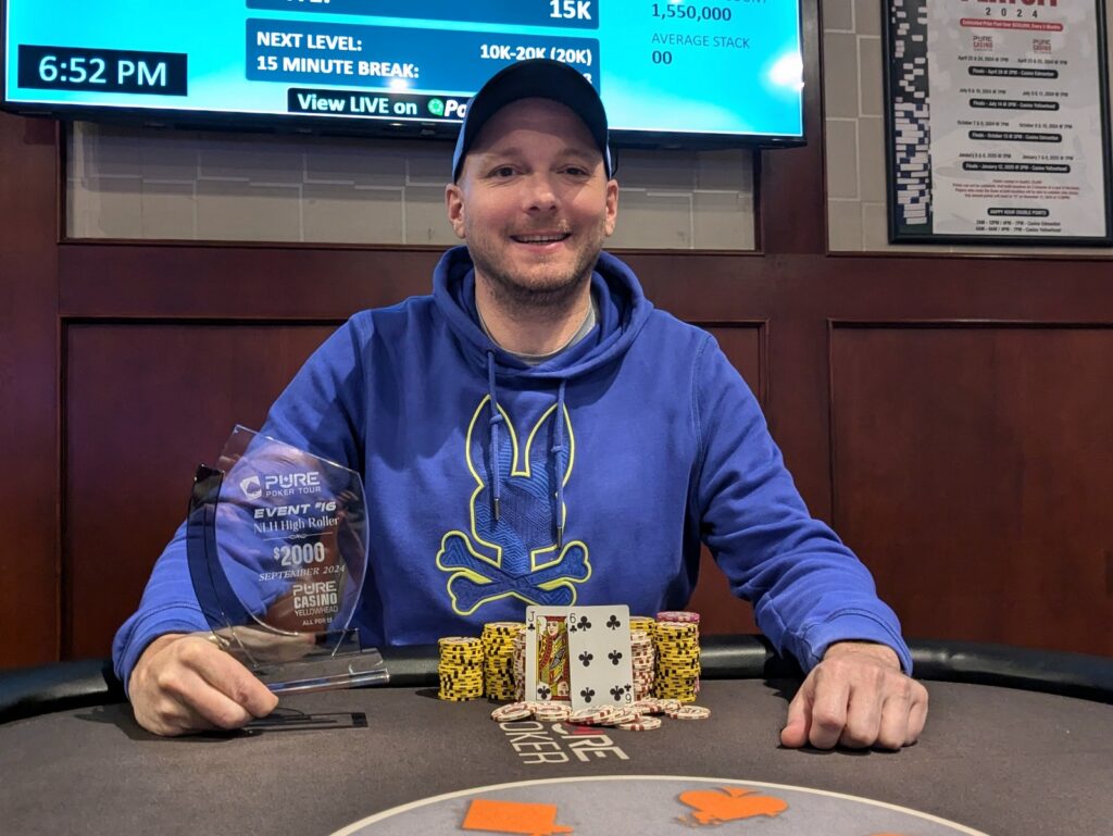 Duff Charette Won the High Roller Event as a series saver on the final day