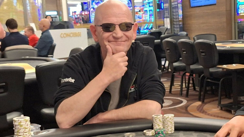 Lyle Bateman at the final table of the Mini Grande at Ace Airport Casino