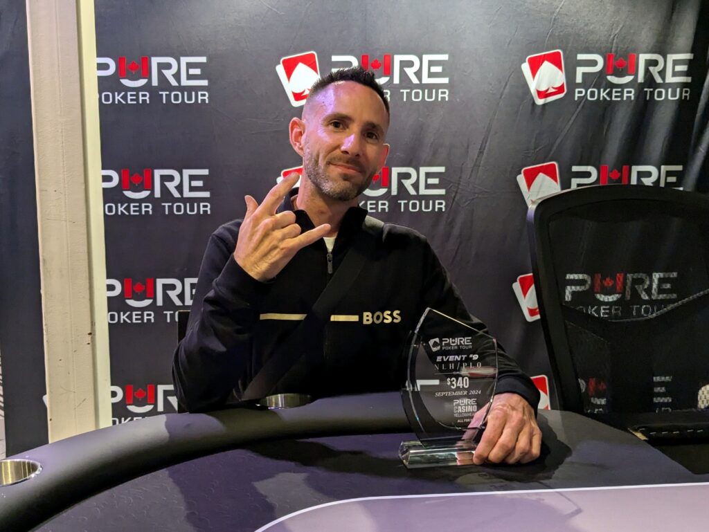 Marc Lavergne wins his first even, about 14 hours after landing in Edmonton