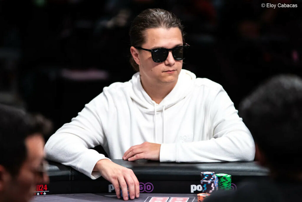 Niklas Astedt is fourth in chips with 18 left in the Main Event