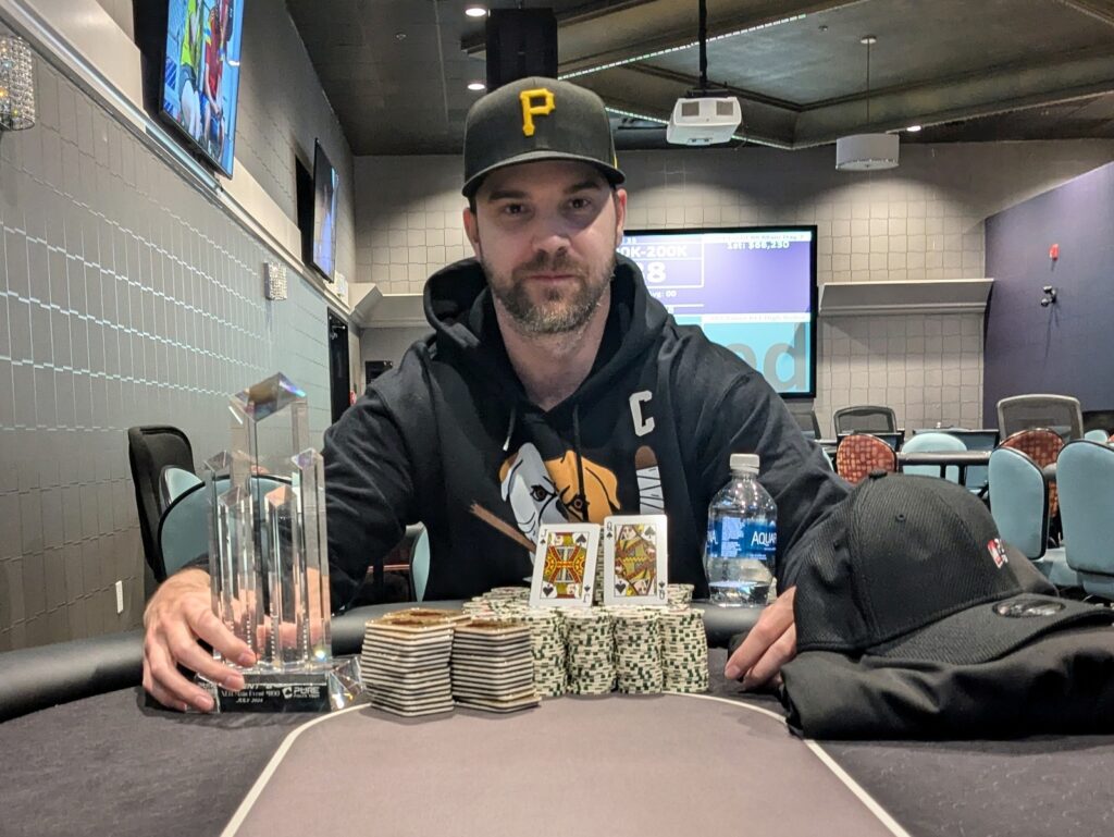 Ryan Cairns won the July 2024 Main Event tile for almost $50k after an epic battle for the final four spots.