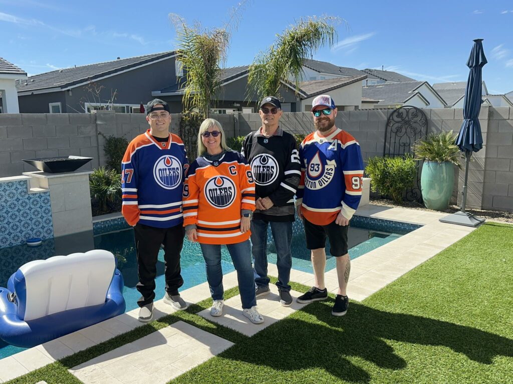 Ryan Snyder pictured with family