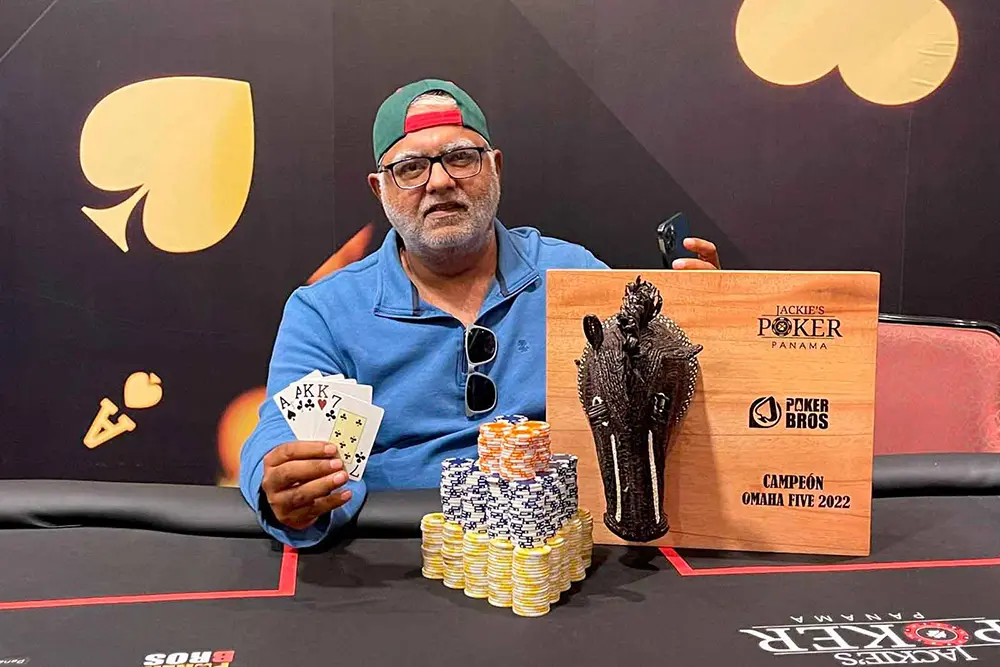 Ajit Nagrani Wins Jackie's Poker Tour PLO5 Tournament for $8,800