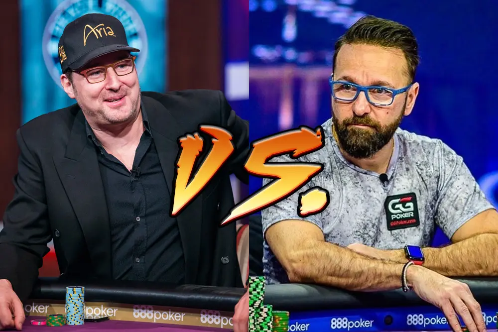 Poker Legends Daniel Negreanu and Phil Hellmuth will Battle in a Heads-Up Challenge!