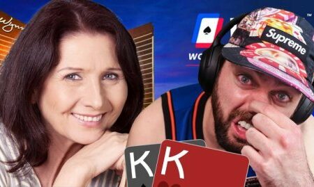 Lady in $10,000 poker tournament 6 bet shoves on me (poker professional)