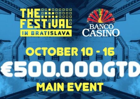 The Festival Returns to Bratislava with Enormous €500,000 Poker Main Event