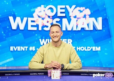 Joey Weissman Wins U.S. Poker Open $10,000 No-Limit Hold’em Event For $204,000