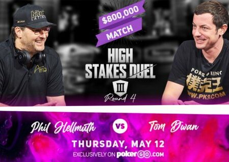 Phil Hellmuth and Tom Dwan’s $800,000 High Stakes Duel Match Set For May 12