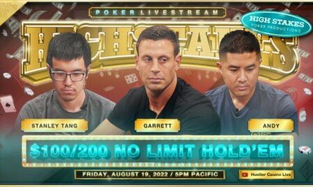 SUPER HIGH STAKES $100/200 – 20 Aug 2022 – w/ Garrett, Andy, Stanley Tang & Krish!!