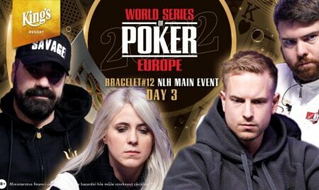 2022 WSOP Europe Event #12: €10,350 Main Event Day 3