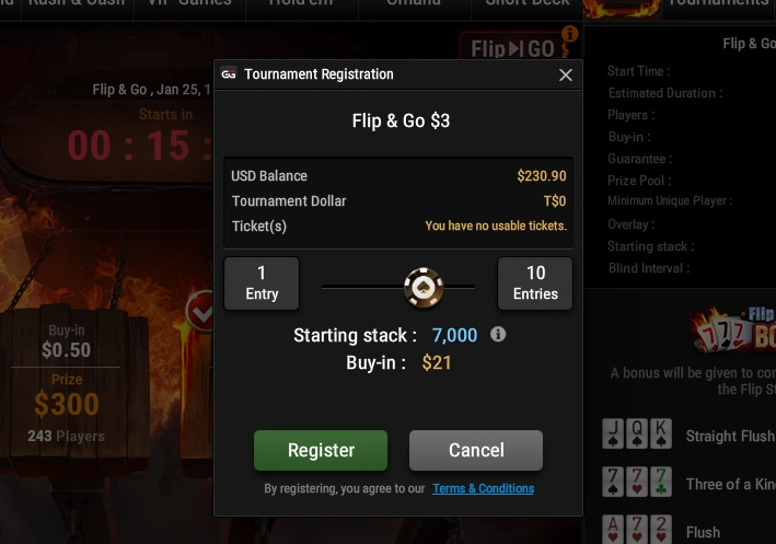 Due to Players Requests, GGNetwork Changes Buy-Ins and GTDs for Flip&Go Tournaments