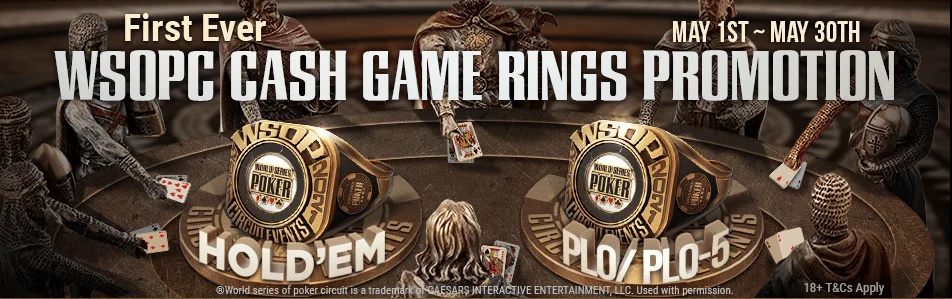 Win yourself a WSOP Ring in Cash Games