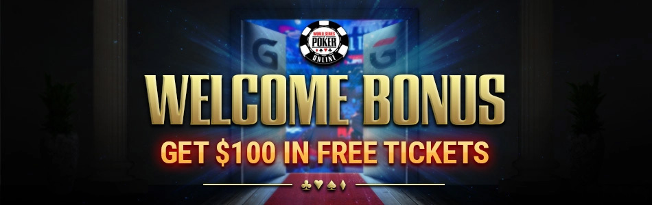 $100 in free tickets as a WSOP Welcome bonus on GGPoker