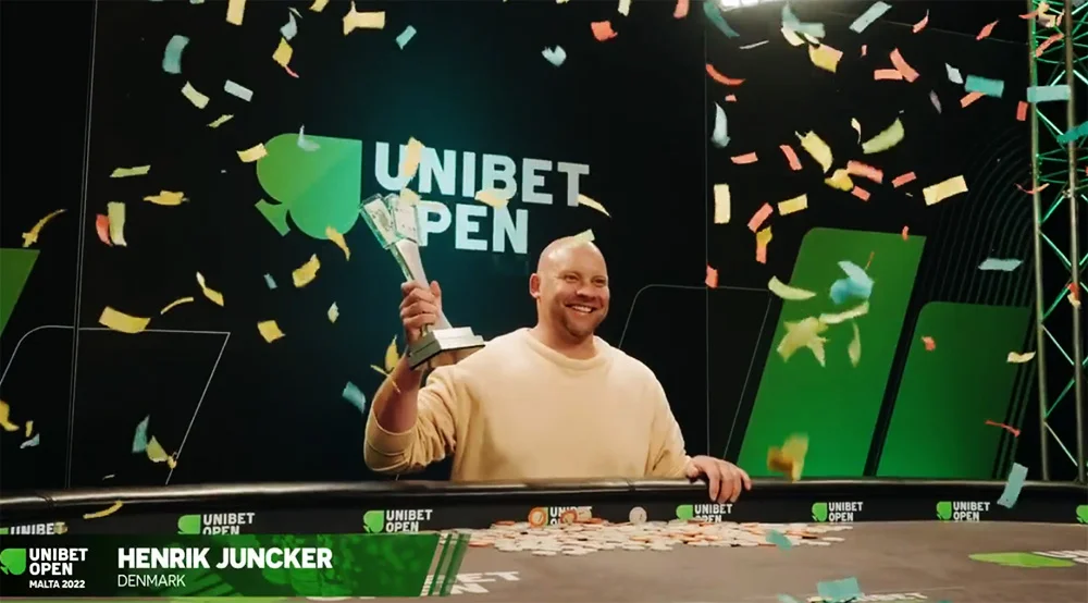 Henrik Juncker Wins 2022 Unibet Open Main Event for €75,000