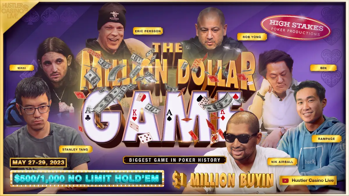 The Million Dollar Buy-In Hustler Casino Live Lineup is Set