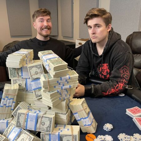 Streamer Ludwig is hosting a poker tournament at MrBeast’s house! 
