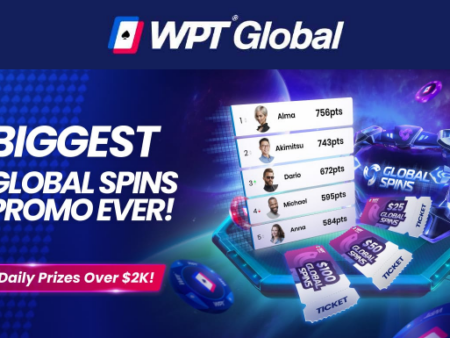 Dominate The New WPT Global Spins Daily Leaderboards