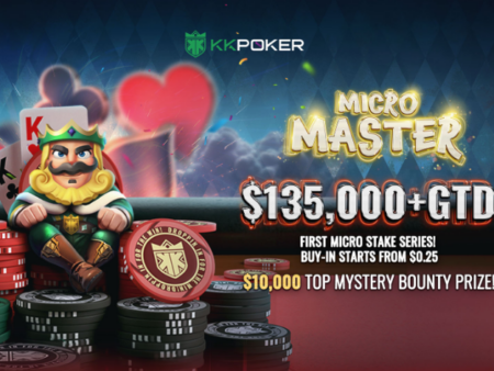Win a Share of Over $135,000 from Just $0.25 in KKPoker’s Micro Master Series