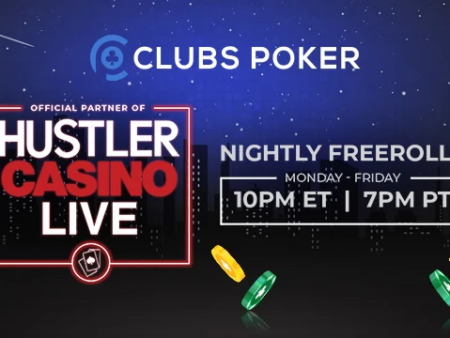 Join Daily Freerolls & Exclusive Hustler Casino Live Leaderboards on Clubs Poker