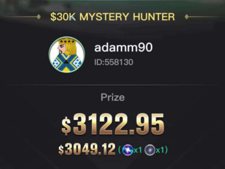 KKPoker Player Wins Three Top Mystery Bounties in One Month!