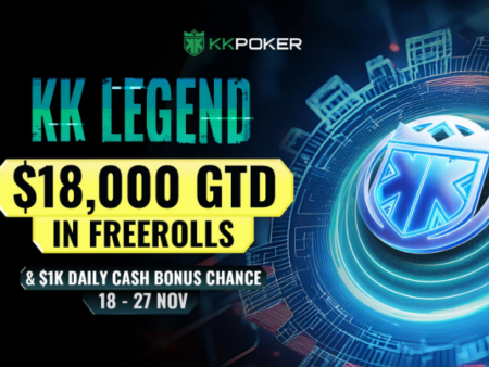 Win Free Money With KK LEGEND $18K+ Freeroll Giveaway on KKPoker