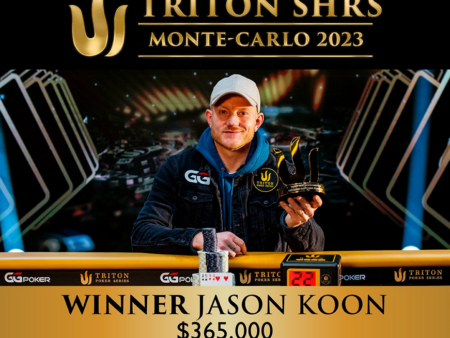 Jason Koon wins his 10th Title at the Triton Monte Carlo Series! 