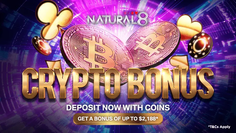 Natural8 Crypto Bonus - $2,188 Crypto Poker Bonus Available