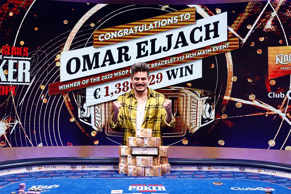 Omar Eljach Wins 2022 WSOP Europe Main Event for €1,380,129!
