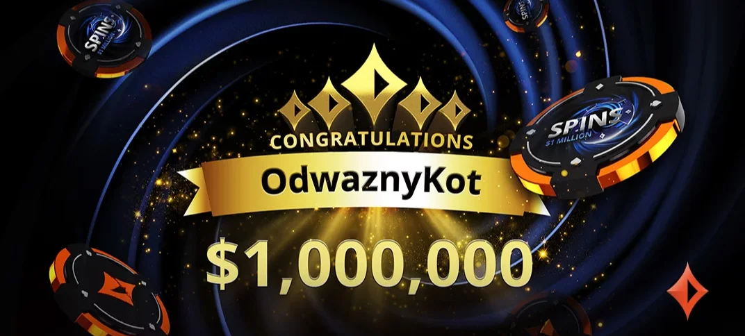 OdwaznyKot wins a Million SPINS reward on partypoker