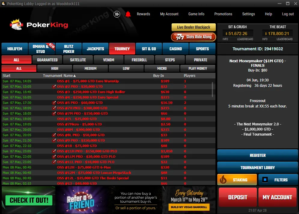 Online Super Series Returns to PokerKing & WPN in May