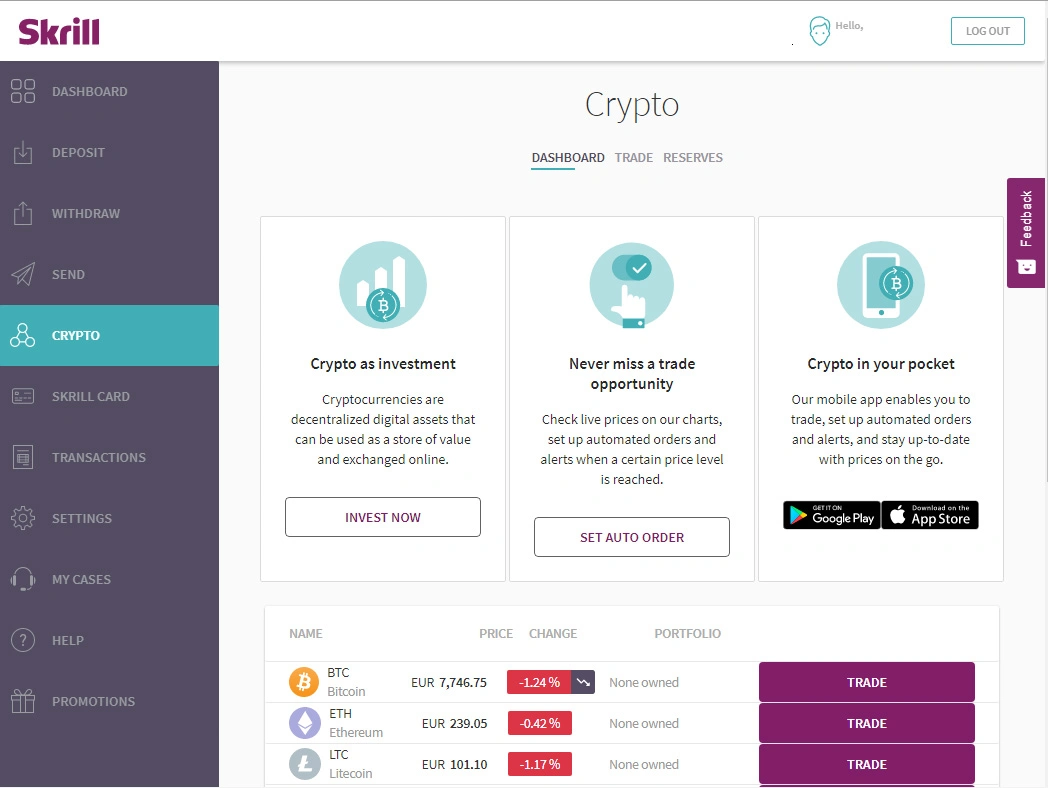 Skrill Adds 20 New Cryptocurrencies to its Digital Wallet