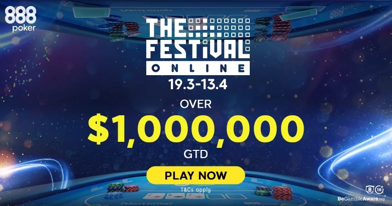 The Festival Online Series with $1,000,000 GTD at 888poker