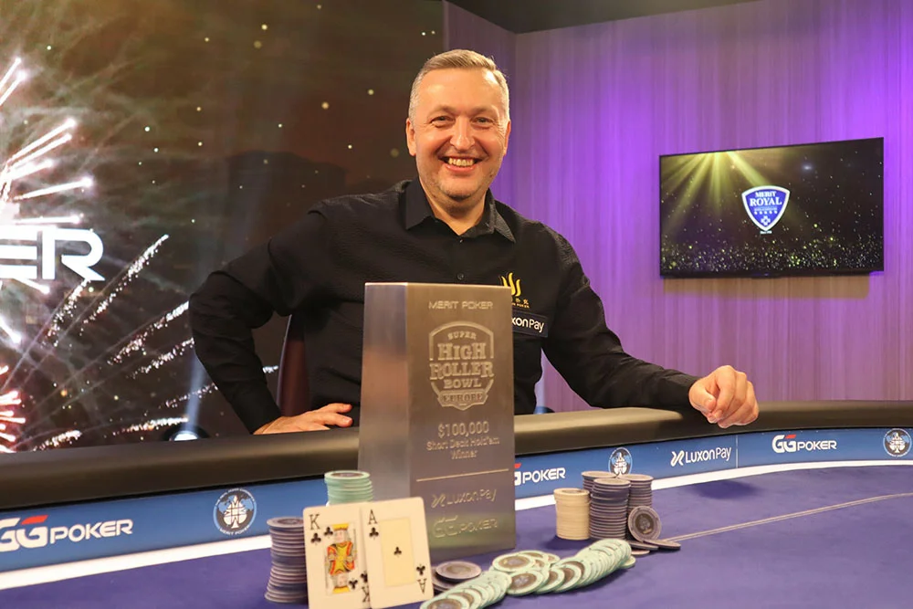 Tony G Wins A Second Short Deck Poker Title At The 2021 Super High Roller Bowl Europe