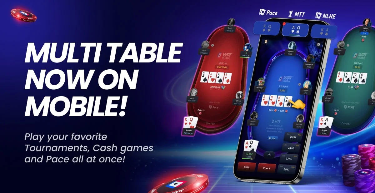 WPT Global Introduces Mobile Cash Game Multi-Tabling