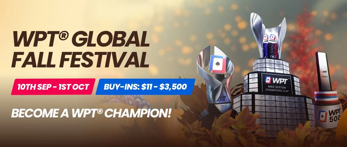 WPT Global Unveils Their Biggest Series to Date: The Fall Festival